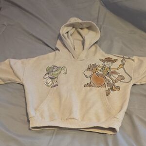 Disney Cream Hoodie with Toy Story Characters